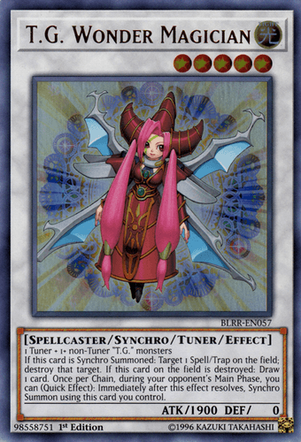 T.G. Wonder Magician - BLRR-EN057 Ultra Rare 1st Edition