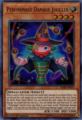 Performage Damage Juggler - BLRR-EN059 Ultra Rare 1st Edition