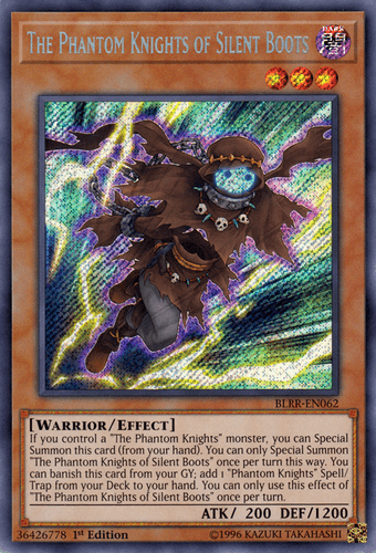The Phantom Knights of Silent Boots - BLRR-EN062 Secret Rare 1st Edition