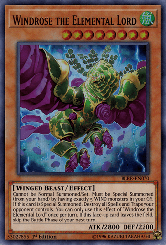 Windrose the Elemental Lord - BLRR-EN070 Ultra Rare 1st Edition