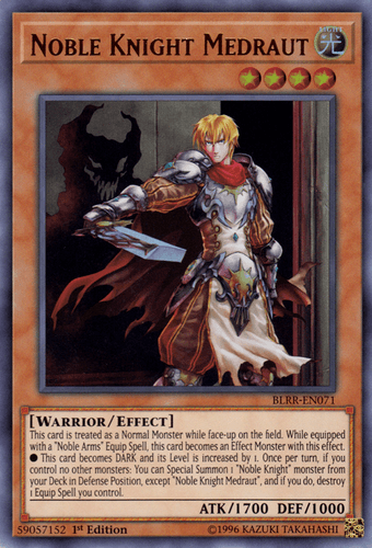 Noble Knight Medraut - BLRR-EN071 Ultra Rare 1st Edition