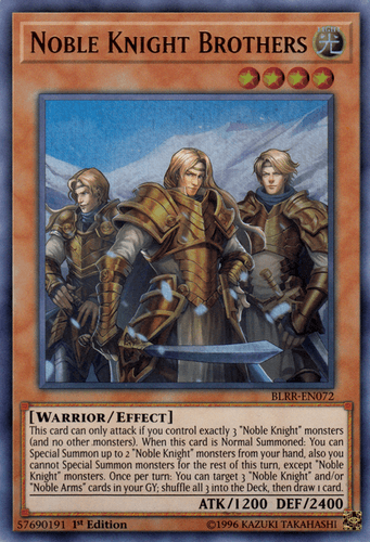 Noble Knight Brothers - BLRR-EN072 Ultra Rare 1st Edition