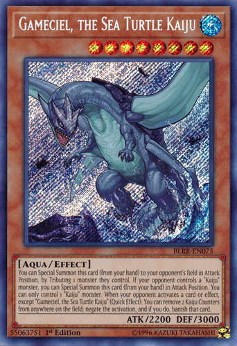 Gameciel, the Sea Turtle Kaiju - BLRR-EN075 Secret Rare 1st Edition