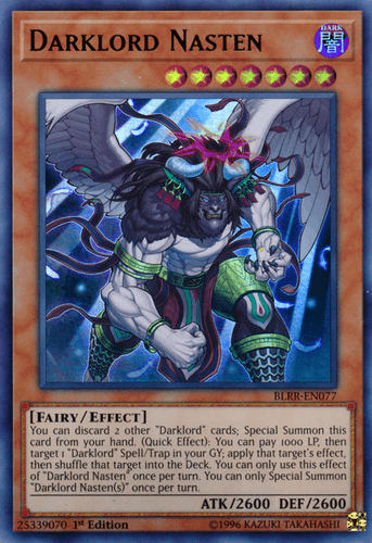 Darklord Nasten - BLRR-EN077 Ultra Rare 1st Edition