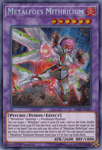 Metalfoes Mithrilium - BLRR-EN082 Secret Rare 1st Edition