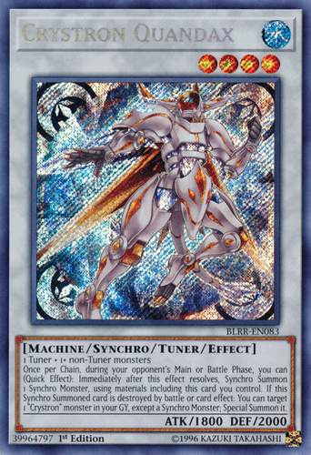 Crystron Quandax - BLRR-EN083 Secret Rare 1st Edition