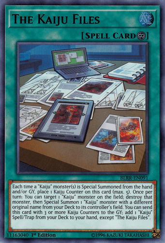 The Kaiju Files - BLRR-EN091 Ultra Rare 1st Edition