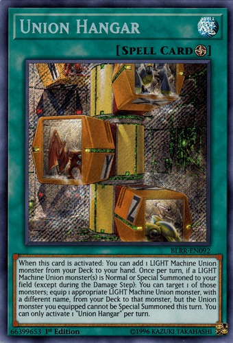 Union Hangar - BLRR-EN092 Secret Rare 1st Edition