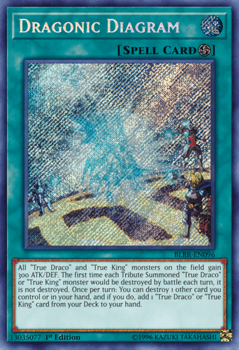 Dragonic Diagram - BLRR-EN096 Secret Rare 1st Edition