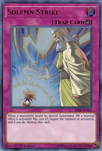 Solemn Strike - BLRR-EN102 Ultra Rare 1st Edition