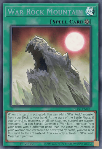 War Rock Mountain - BLVO-EN000 Secret Rare 1st Edition
