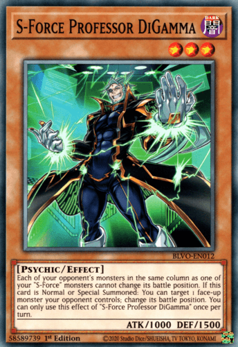 S-Force Professor DiGamma - BLVO-EN012 Common 1st Edition