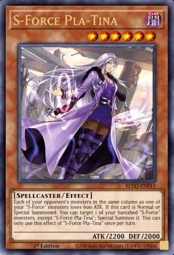 S-Force Pla-Tina - BLVO-EN015 Ultra Rare 1st Edition