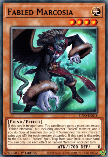 Fabled Marcosia - BLVO-EN018 Common 1st Edition