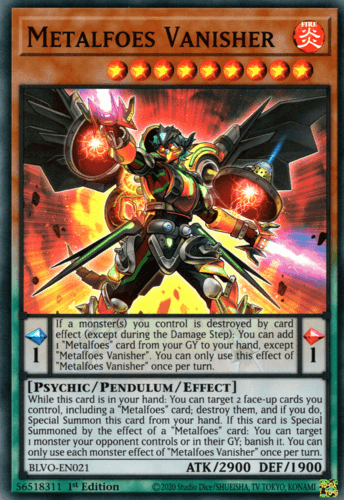Metalfoes Vanisher - BLVO-EN021 Super Rare 1st Edition