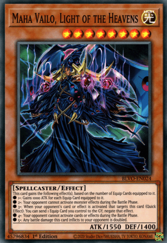 Maha Vailo, Light of the Heavens - BLVO-EN024 Super Rare 1st Edition