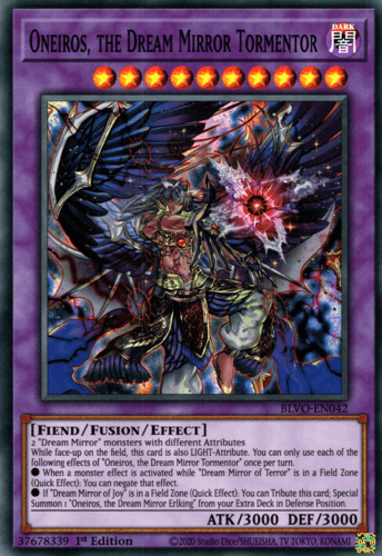 Oneiros, the Dream Mirror Tormentor - BLVO-EN042 Super Rare 1st Edition