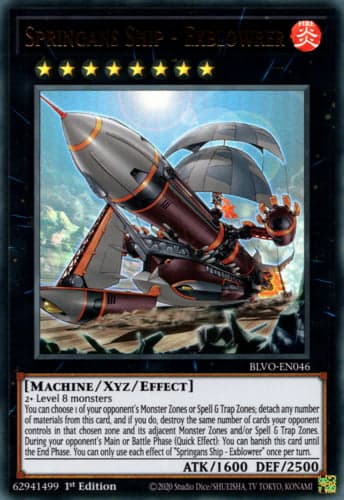 Springans Ship - Exblowrer - BLVO-EN046 Ultra Rare 1st Edition