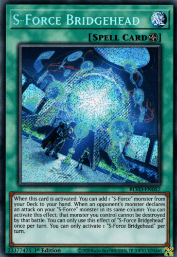 S-Force Bridgehead - BLVO-EN057 Secret Rare 1st Edition