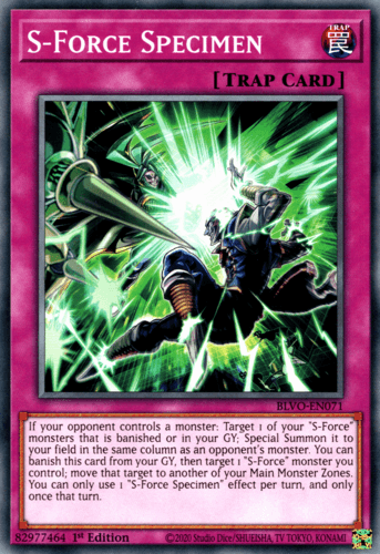S-Force Specimen - BLVO-EN071 Common 1st Edition