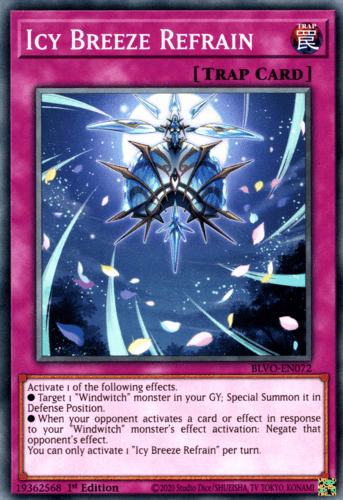 Icy Breeze Refrain - BLVO-EN072 Common 1st Edition