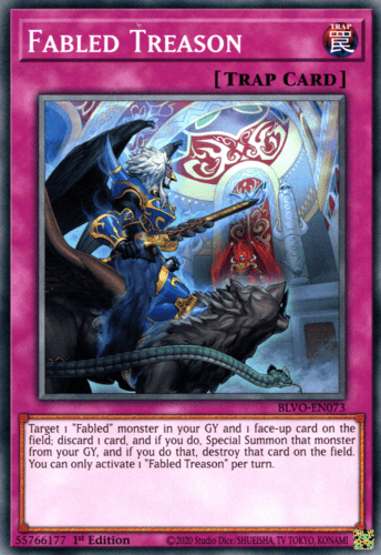 Fabled Treason - BLVO-EN073 Common 1st Edition