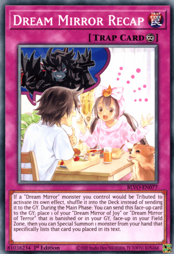 Dream Mirror Recap - BLVO-EN077 Common 1st Edition