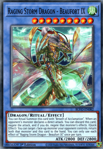 Raging Storm Dragon - Beaufort IX - BLVO-EN082 Common 1st Edition