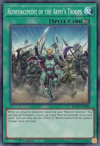 Reinforcement of the Army's Troops - BLVO-EN088 Common 1st Edition