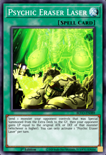 Psychic Eraser Laser - BLVO-EN089 Super Rare 1st Edition