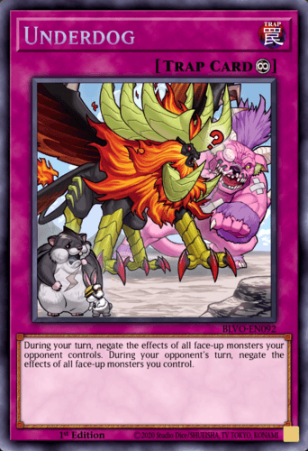 Underdog - BLVO-EN092 Secret Rare 1st Edition