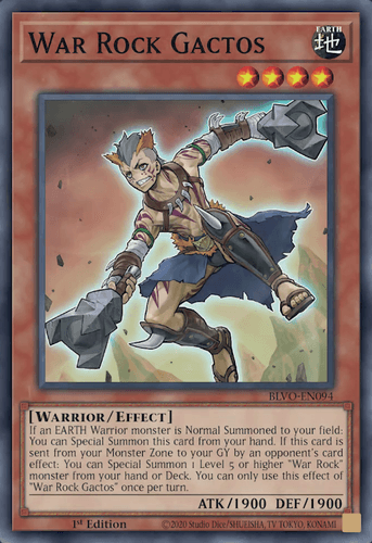 War Rock Gactos - BLVO-EN094 Super Rare 1st Edition