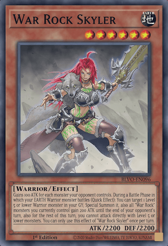War Rock Skyler - BLVO-EN096 Common 1st Edition