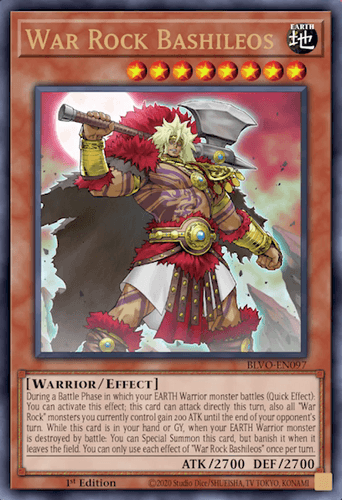 War Rock Bashileos - BLVO-EN097 Ultra Rare 1st Edition