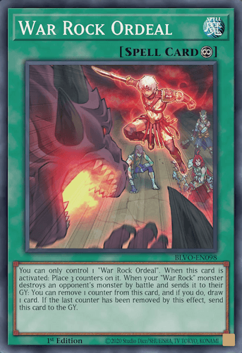 War Rock Ordeal - BLVO-EN098 Common 1st Edition