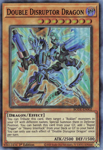 Double Disruptor Dragon - BODE-EN002 Super Rare 1st Edition