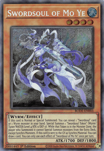 Swordsoul of Mo Ye - BODE-EN003 Secret Rare 1st Edition