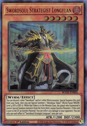 Swordsoul Strategist Longyuan - BODE-EN005 Ultra Rare 1st Edition