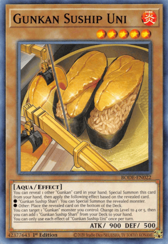 Gunkan Suship Uni - BODE-EN022 Common 1st Edition