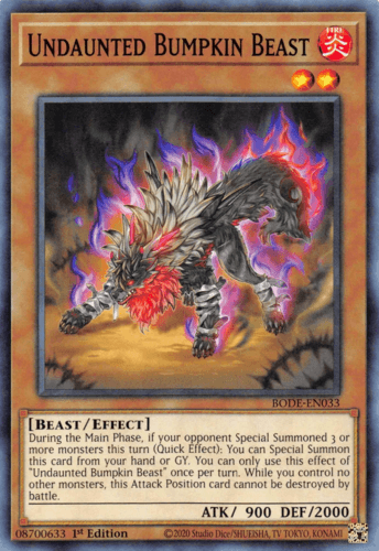 Undaunted Bumpkin Beast - BODE-EN033 Common 1st Edition