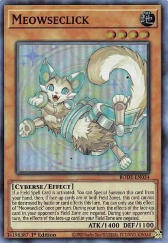 Meowseclick - BODE-EN034 Super Rare 1st Edition
