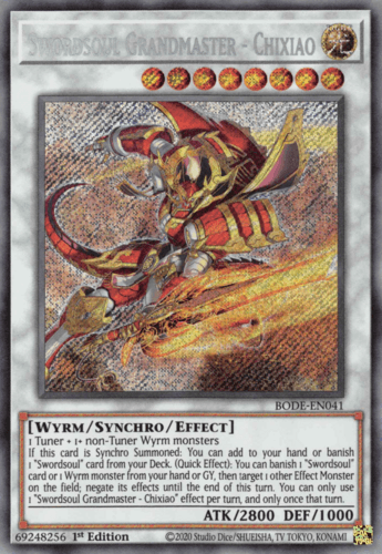 Swordsoul Grandmaster - Chixiao - BODE-EN041 Secret Rare 1st Edition