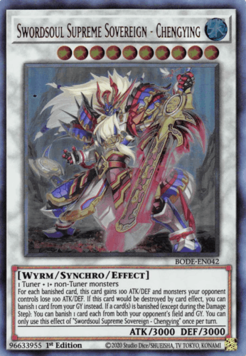 Swordsoul Supreme Sovereign - Chengying - BODE-EN042 Ultra Rare 1st Edition