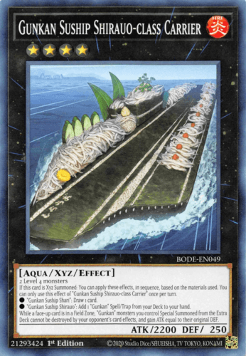 Gunkan Suship Shirauo-class Carrier - BODE-EN049 Common 1st Edition