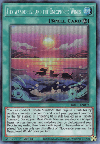 Floowandereeze and the Unexplored Winds - BODE-EN059 Super Rare 1st Edition
