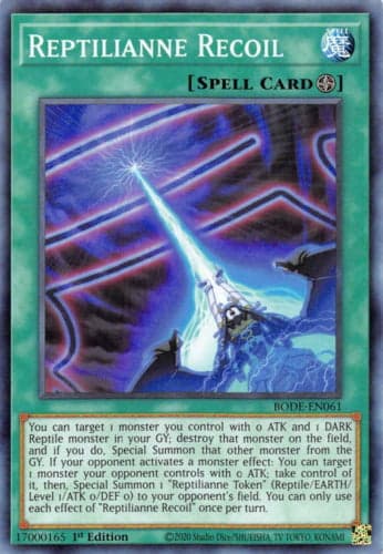 Reptilianne Recoil - BODE-EN061 Common 1st Edition