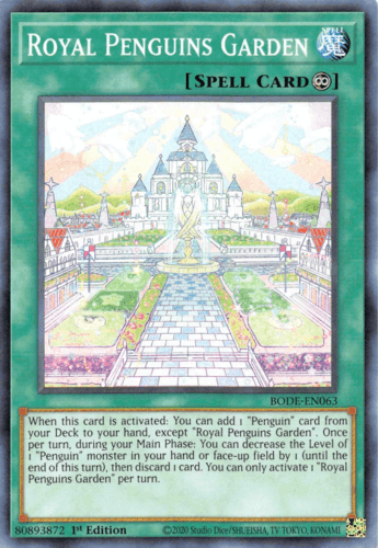 Royal Penguins Garden - BODE-EN063 Common 1st Edition