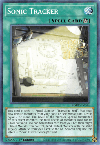 Sonic Tracker - BODE-EN064 Common 1st Edition