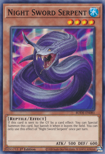 Night Sword Serpent - BODE-EN081 Common 1st Edition