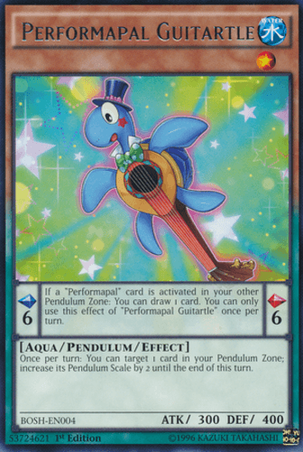 Performapal Guitartle - BOSH-EN004 Rare 1st Edition